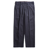 ACV-TR02TW SINGLE PLEATED COTTON TWILL TROUSERS (DARK NAVY)